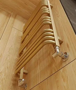 Matisere Sèche-serviette mixte doré de 540mm de haut et 300mm de large - 180 Watt - ALE540/300Z8BRA* Sèche-Serviettes Mixte
