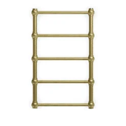 Matisere Sèche-serviette mixte Laiton brossé de 800mm de haut / 504 mm large - 147 Watt - RET800/504V2BBS