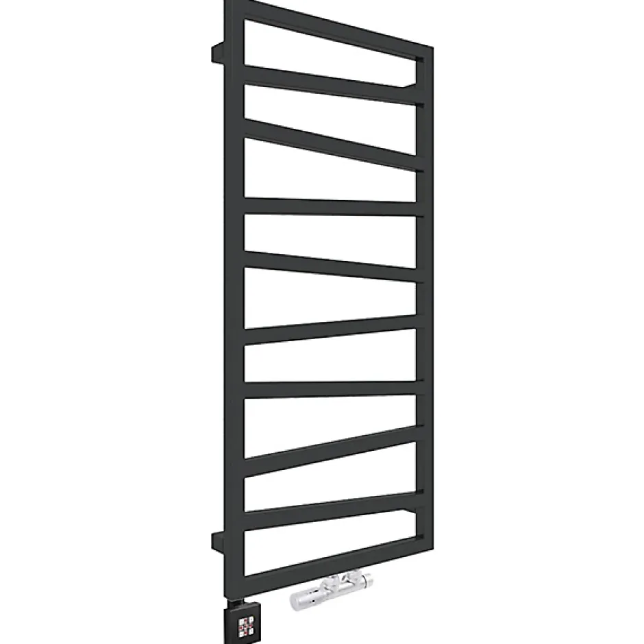 Matisere Sèche-serviette mixte noir - (HxL) 600x500 mm - 300 Watt - 245 Watt - ZIG600-500Z1N* Sèche-Serviettes Mixte
