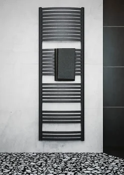 Matisere Sèche-serviette mixte noir - (HxL) 860x400 mm - 400 Watt - 369 Watt - DEX860-400Z8N* Sèche-Serviettes Mixte