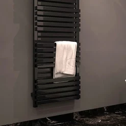 Matisere Sèche-serviette mixte noir - (HxL) 870x450 mm - 600 Watt - 550 Watt - QUA870-450BV2N