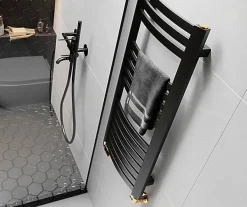 Matisere Sèche-serviette mixte noir - (HxL) 1220x500 mm - 600 Watt - 582 Watt - DEX1220-500Z8N* Sèche-Serviettes Mixte