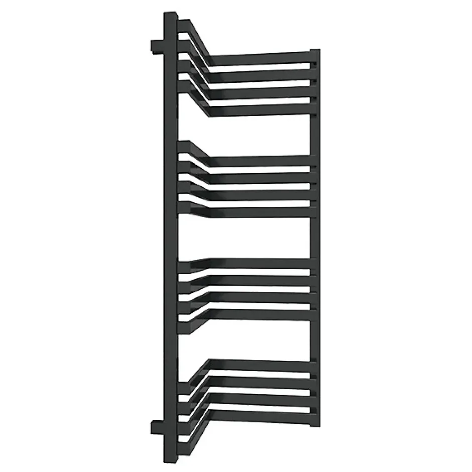 Matisere Sèche-serviette mixte noir de 735mm de haut et 350mm de large - 375 Watt - INC735/350V2N* Sèche-Serviettes Mixte