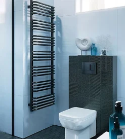 Matisere Sèche-serviette mixte noir - (HxL) 1580x600 mm - 1000 Watt - 949 Watt - ALE1580-600Z1N* Sèche-Serviettes Mixte