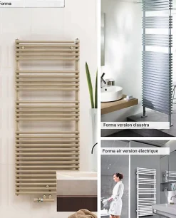 Matisere Sèche-serviette soufflant électrique blanc - HxL : 1746x496mm - 1000 Watt - LFE-170-50/IFS/B
