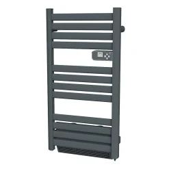 Sèche-serviettes avec soufflerie Mestia gris 500W + soufflerie 1000W* Sèche-Serviettes Soufflant