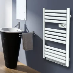 Sèche-serviettes avec soufflerie Mestia blanc 500W + soufflerie 1000W* Sèche-Serviettes Soufflant