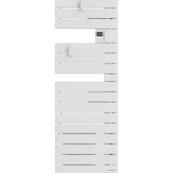 Atlantic Sèche-serviettes connecté Nefertiti étroit mât gauche 600W blanc carat - - 850611* Sèche-Serviettes Électrique
