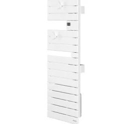 Atlantic Sèche-serviettes connecté Nefertiti étroit mât gauche 600W blanc brillant - - 850609