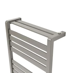 GoodHome Sèche-serviettes eau chaude Loreto vertical gris/argent 546 W* Sèche-Serviettes Eau Chaude