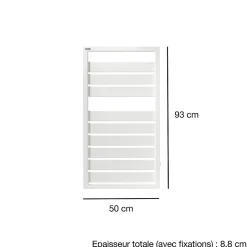 Acova Sèche-serviettes eau chaude en acier Astrakan anthracite 432W* Sèche-Serviettes Eau Chaude