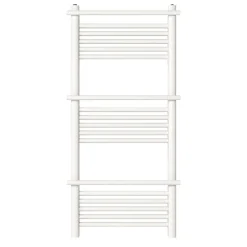 GoodHome Sèche-serviettes eau chaude en acier Solna vertical blanc mat 459 W* Sèche-Serviettes Eau Chaude