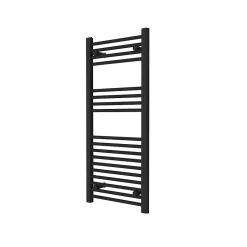 Flomasta Sèche-serviettes eau chaude plat en acier noir 411W