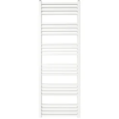 GoodHome Sèche-serviettes eau chaude en acier Duala blanc 24 barres - 518 W