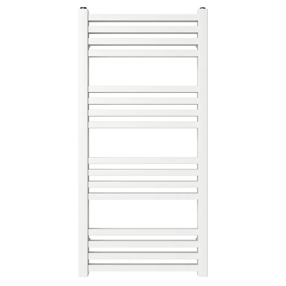 GoodHome Sèche-serviettes eau chaude en acier Duala blanc 16 barres - 325 W