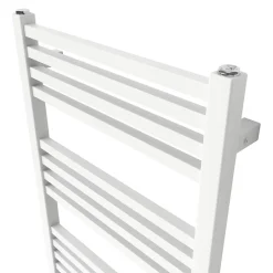 GoodHome Sèche-serviettes eau chaude en acier Duala blanc 16 barres - 325 W