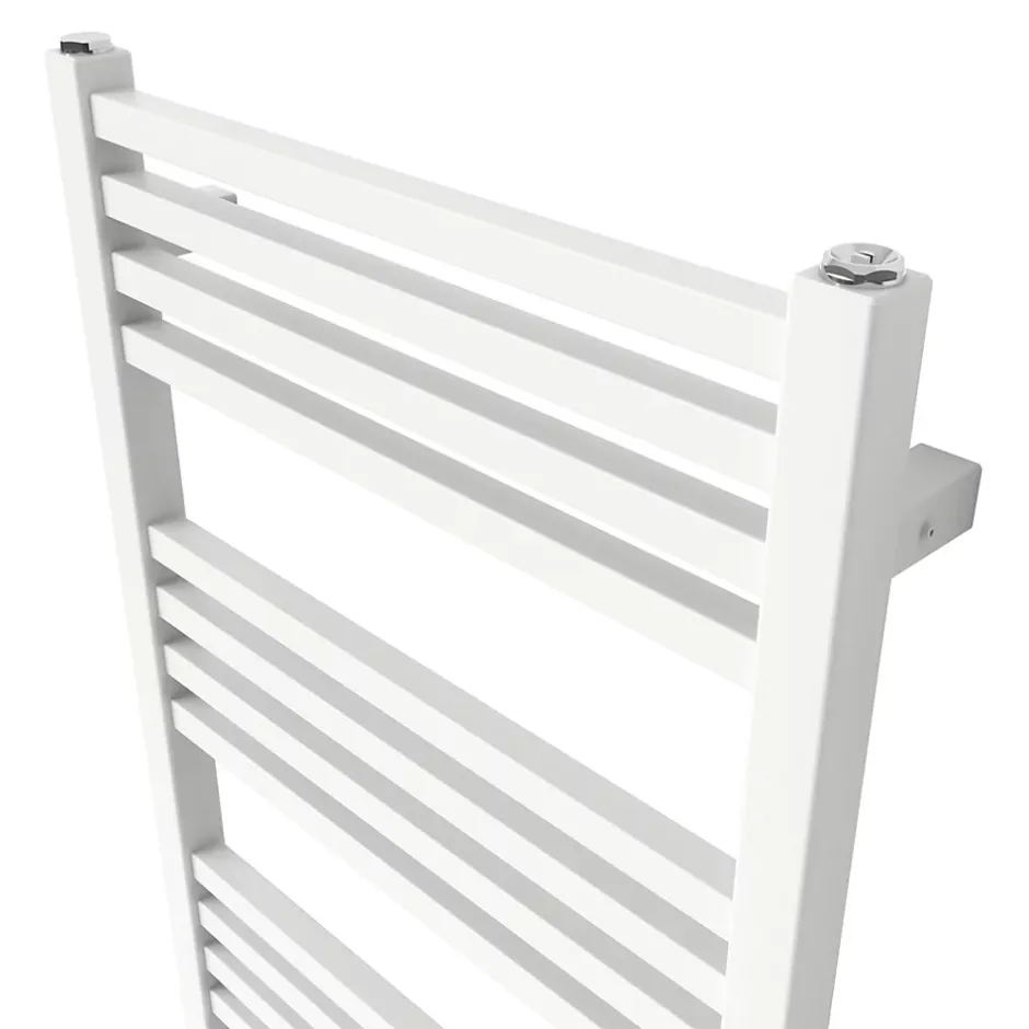 GoodHome Sèche-serviettes eau chaude en acier Duala blanc 16 barres - 325 W