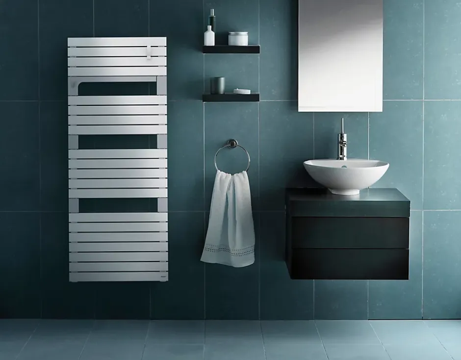 Sauter Sèche-serviettes eau chaude en acier Asama blanc 510W* Sèche-Serviettes Eau Chaude