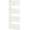 GoodHome Sèche-serviettes eau chaude en acier Boxwood blanc 488W* Sèche-Serviettes Eau Chaude