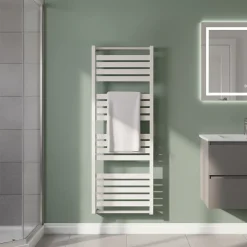 GoodHome Sèche-serviettes eau chaude en acier Loreto vertical blanc 679 W