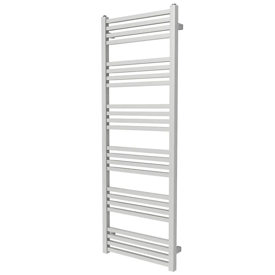 GoodHome Sèche-serviettes eau chaude en acier Duala gris 24 barres - 518 W