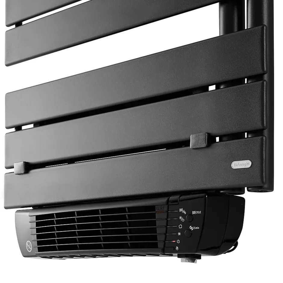 Delonghi Sèche-serviettes eau chaude en acier Penny acier 851W anthracite
