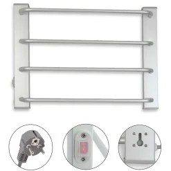 Fishtec Sèche-Serviettes Electrique Salle de Bain 60 W