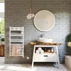 Sauter Sèche-serviettes électrique à inertie fluide Marapi tactile blanc 500W + soufflerie 1000W
