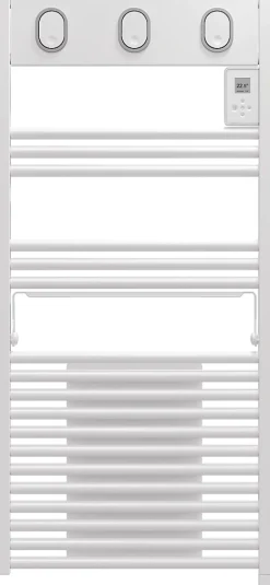 Sauter Sèche-serviettes électrique à inertie fluide Marapi tactile blanc 500W + soufflerie 1000W