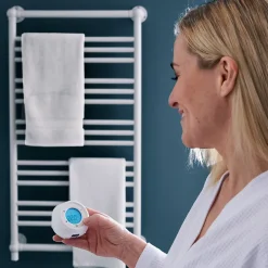 GoodHome Sèche-serviettes électrique à inertie fluide Hyana blanc 500W* Sèche-Serviettes Électrique
