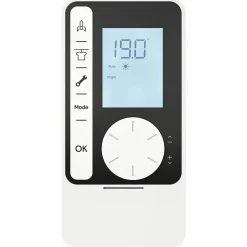 GoodHome Sèche-serviettes électrique Loreto blanc 500W + Soufflerie amovible Acilia blanc 1000W