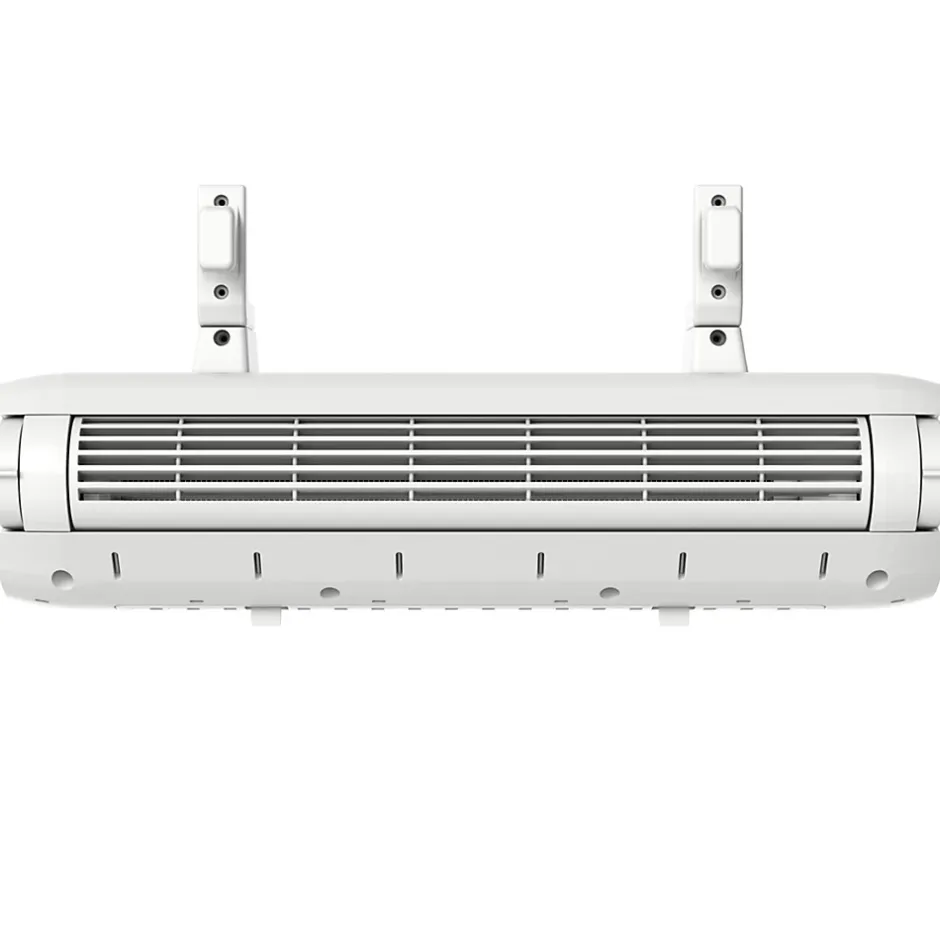 GoodHome Sèche-serviettes électrique Loreto blanc 500W + Soufflerie amovible Acilia blanc 1000W