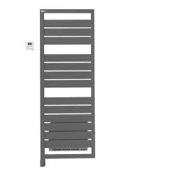 Acova Sèche-serviettes électrique à inertie fluide Astrakan +Air grey aluminium 750W + soufflerie 1000W