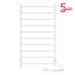 Laris Sèche-serviettes électrique ALFA 500x900 avec minuterie ECO, 185W, Blanc