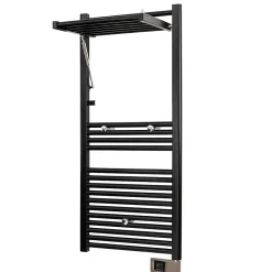 Deltacalor Sèche-serviettes électrique à inertie fluide Stendino 500W noir
