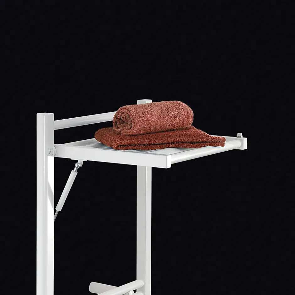 Deltacalor Sèche-serviettes électrique à inertie fluide Stendino 750W + soufflerie 1000W blanc* Sèche-Serviettes Soufflant