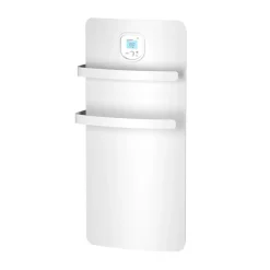 Noirot Sèche-serviettes électrique à inertie sèche Anuri blanc 500W + soufflerie 700W