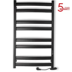 Laris Sèche-serviettes électrique ATLANT 500x900 avec minuterie ECO, 210W, Noir* Sèche-Serviettes Électrique