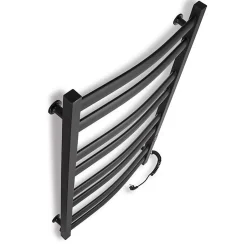 Laris Sèche-serviettes électrique ATLANT 500x900 avec minuterie ECO, 210W, Noir* Sèche-Serviettes Électrique