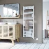 Sauter Sèche-serviettes électrique à inertie fluide Marapi tactile blanc 750W + soufflerie 1000W
