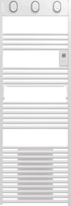 Sauter Sèche-serviettes électrique à inertie fluide Marapi tactile blanc 750W + soufflerie 1000W