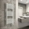 Deltacalor Sèche-serviettes électrique à inertie fluide Calmo blanc 750W* Sèche-Serviettes Électrique
