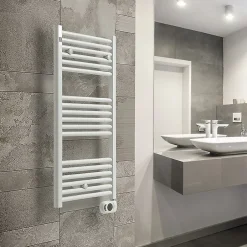 Deltacalor Sèche-serviettes électrique à inertie fluide Calmo blanc 750W* Sèche-Serviettes Électrique