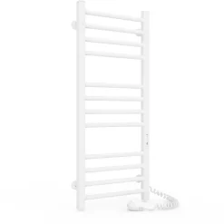 Laris Sèche-serviettes électrique ALFA 500x1200 avec minuterie ECO, 225W, Blanc* Sèche-Serviettes Électrique