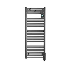 Noirot Sèche-serviettes électrique 750 W noir à inertie fluide, Actibain* Sèche-Serviettes Électrique
