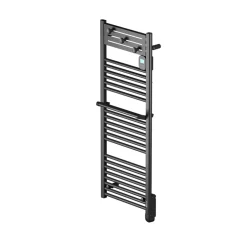 Noirot Sèche-serviettes électrique 750 W noir à inertie fluide, Actibain* Sèche-Serviettes Électrique