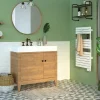 Sauter Sèche-serviettes électrique à inertie fluide Asama connectable blanc 500W
