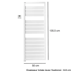 Acova Sèche-serviettes électrique à inertie fluide Astrakan anthracite 750W* Sèche-Serviettes Électrique