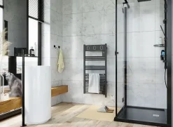 Sauter Sèche-serviettes électrique à inertie fluide Marapi tactile anthracite 500W