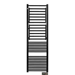 Deltacalor Sèche-serviettes électrique à inertie fluide Papillon2 750W noir* Sèche-Serviettes Électrique